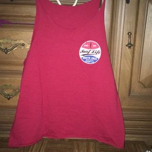 “Surf Life” Tank Top Red